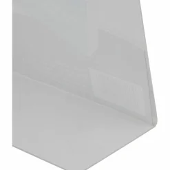 NuDell Clear Plastic Slanted L-Shaped Countertop Sign Holder, Side-Load, Horizontal/Vertical Orientation, 8.5 x 11 Insert
