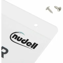 NuDell Clear Plastic Vertical-Orientation Wall Sign Holder with Mounting Screws, Quick-Change Insert System, 8.5 x 11 Insert