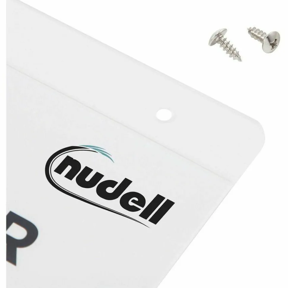 NuDell Clear Plastic Vertical-Orientation Wall Sign Holder with Mounting Screws, Quick-Change Insert System, 8.5 x 11 Insert