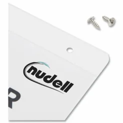 NuDell Clear Plastic Vertical-Orientation Wall Sign Holder with Mounting Screws, Quick-Change Insert System, 8.5 x 11 Insert