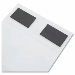 Nu-Dell Cubicle Sign Holder, 8.5"W x 11"H, Rectangular Shape, Hook & Loop Fastener Closure, Acrylic, Clear