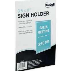 Nu-Dell Cubicle Sign Holder, 8.5