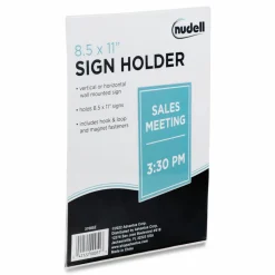 Nu-Dell Cubicle Sign Holder, 8.5