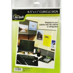 Nu-Dell Cubicle Sign Holder, 8.5