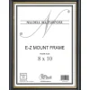 Nu-Dell EZ Mount Plastic Wall Frame - Holds 8" x 10" Insert - Wall Mountable - 1 Each - Plastic - Black, Black