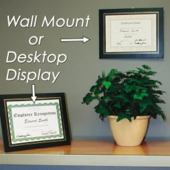 NuDell Flat Leatherette Document Frames - Holds 11
