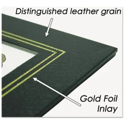 NuDell Flat Leatherette Document Frames - Holds 11