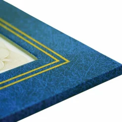 Nu-Dell Flat Leatherette Frame, Blue, Pack Of 2