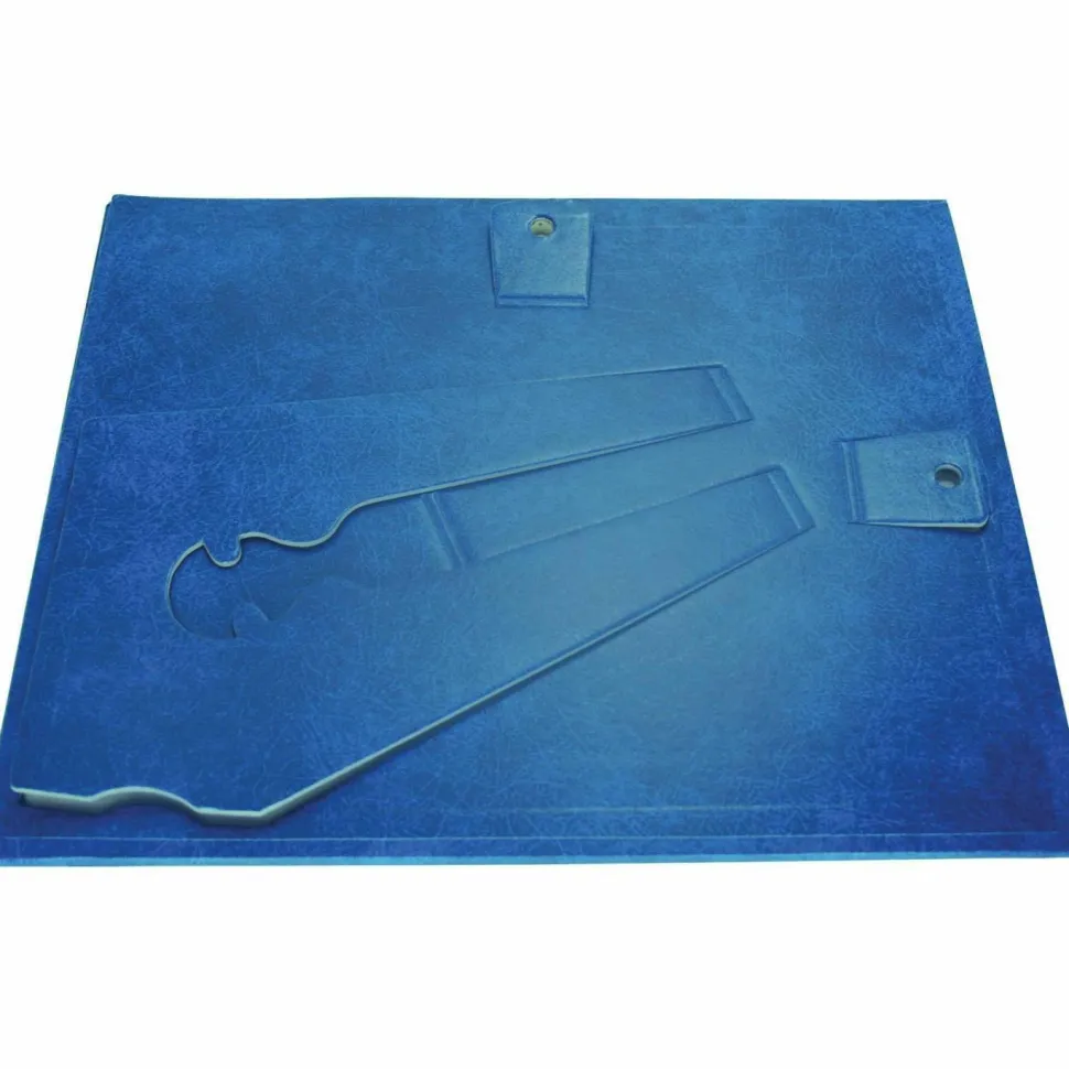Nu-Dell Flat Leatherette Frame, Blue, Pack Of 2