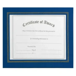 Nu-Dell Flat Leatherette Frame, Blue, Pack Of 2