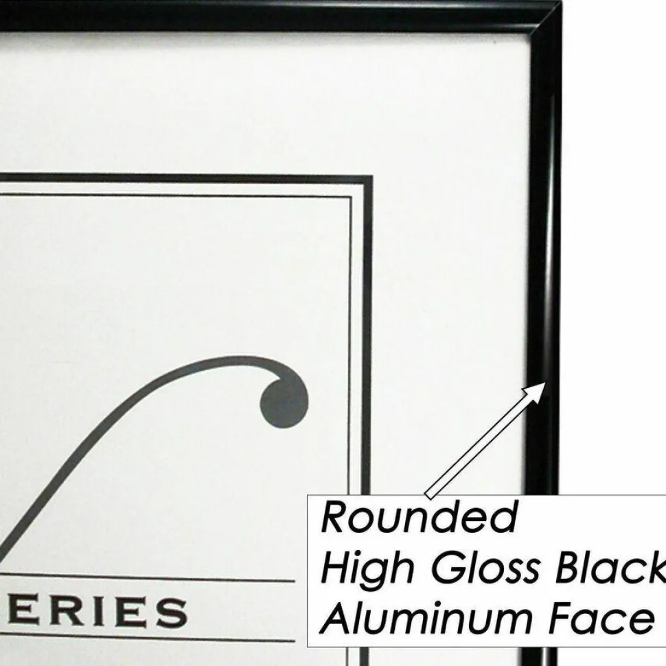 Nu-Dell Metal Poster Frame, 24" x 36", Black