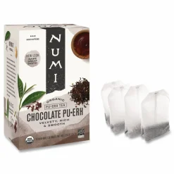 Numi Organic Tea, Chocolate Puerh, 1.13 oz Filterbag, 16/Box