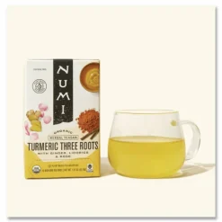 Numi Turmeric Organic Tea Herbal Tea, 1.5 Oz, Carton Of 12