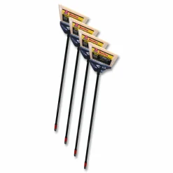 O-Cedar Commercial MaxiPlus Professional Angle Broom, 51" Length, Black, 4/Carton