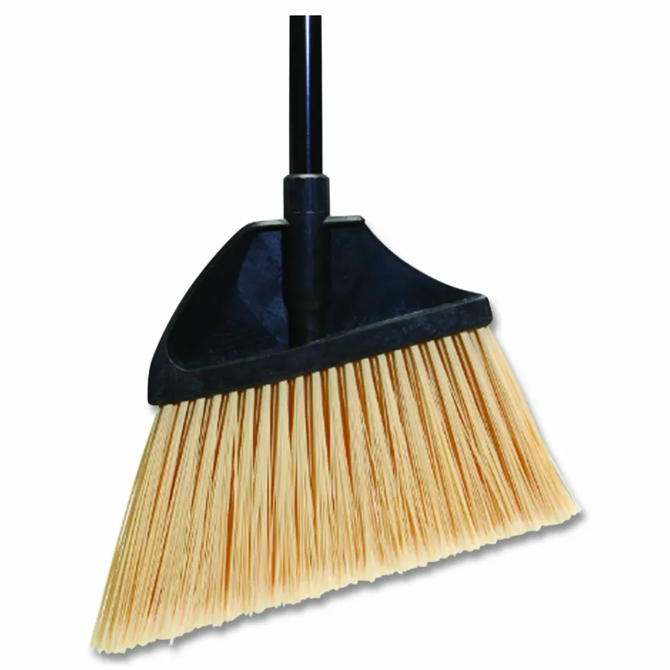 O-Cedar Commercial MaxiPlus Professional Angle Broom, 51" Length, Black, 4/Carton