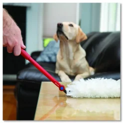 O-Cedar Flex and Catch Duster Heavy-Duty Refills, Polyester, White, 5/Pack, 4 Packs/Carton