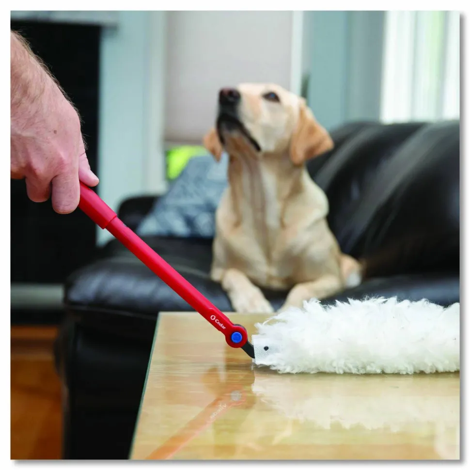 O-Cedar Flex and Catch Duster Heavy-Duty Refills, Polyester, White, 5/Pack, 4 Packs/Carton