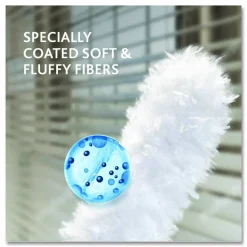 O-Cedar Flex and Catch Duster Heavy-Duty Refills, Polyester, White, 5/Pack