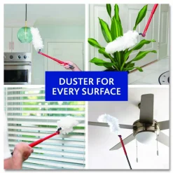 O-Cedar Flex and Catch Duster Heavy-Duty Refills, Polyester, White, 5/Pack