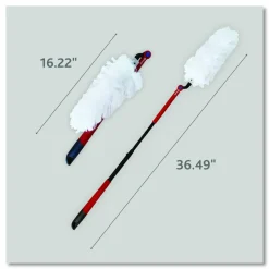 O-Cedar Flex and Catch Heavy-Duty Dusting Kit, 1 Duster Wand and 3 Refills, 6/Carton