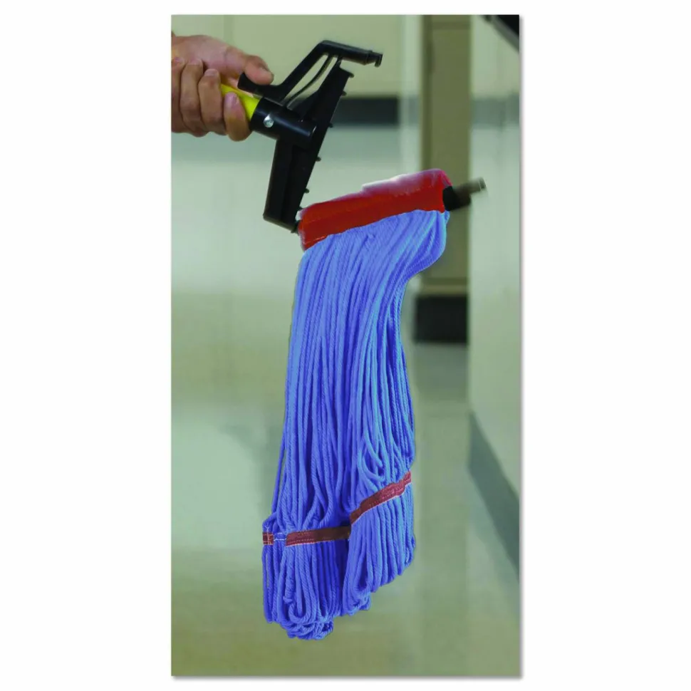 O-Cedar MaxiClean Loop-End Mops: Large, Blue - 12 per pack