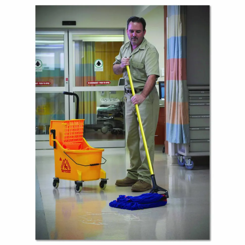 O-Cedar MaxiPlus Microfiber Loop-End Mops: Large, Blue