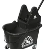 O-Cedar MaxiRough Mop Bucket & Wringer- Downpress, Black - 1 per pack