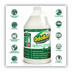 OdoBan Multi-Purpose Deodorizer & Disinfectant Concentrate, Eucalyptus Scent, 128 Oz Bottle