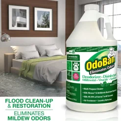 OdoBan Multi-Purpose Deodorizer & Disinfectant Concentrate, Eucalyptus Scent, 128 Oz Bottle