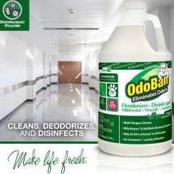 OdoBan Multi-Purpose Deodorizer & Disinfectant Concentrate, Eucalyptus Scent, 128 Oz Bottle