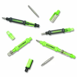 OEMTOOLS 6-Way Pen-Style Screw/Nut Driver, Phillips/Slotted Bits, Metric Sockets, 5.38