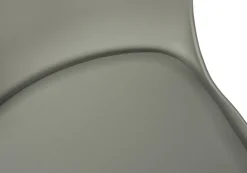 Office Chair, Adjustable Height, Swivel, Ergonomic, Computer Desk, Work, Juvenile, Grey Leather Look, Grey Metal, Contemporary, Modern