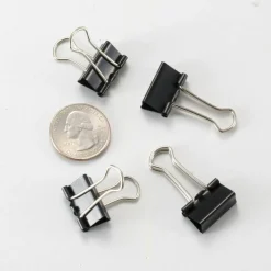 Officemate 99020 Small Binder Clips, Black, 12/Pack