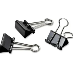 Officemate 99020 Small Binder Clips, Black, 12/Pack
