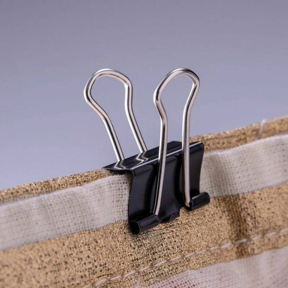 Officemate 99020 Small Binder Clips, Black, 12/Pack