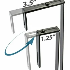 Officemate Adjustable Partition Hangers, Metal, 2PK