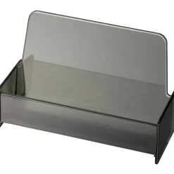 Officemate 50-Card Business Card Holder, Smoke