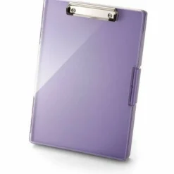 Officemate Clear View Clipboard Storage Box, 13-7/16” x 9-7/16”, Purple