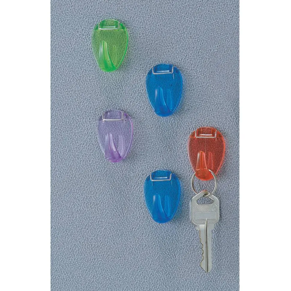 Officemate 30181 Cubicle Hooks, Assorted Colors, 5 Pack