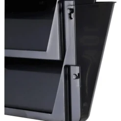 Officemate Mountable Wall File, Black, 2PK