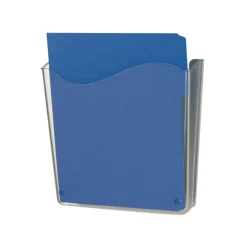 Officemate OIC Unbreakable Vertical Wall File, 10"H x 10"W x 3"D, Clear