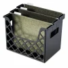 Officemate Recycled Desktop File Organizer, 3 Sections, Letter Size Files, 13.25" x 8.63" x 10.75", Black