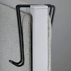 Officemate Wire Cubicle Hook, 1 Sided, Black