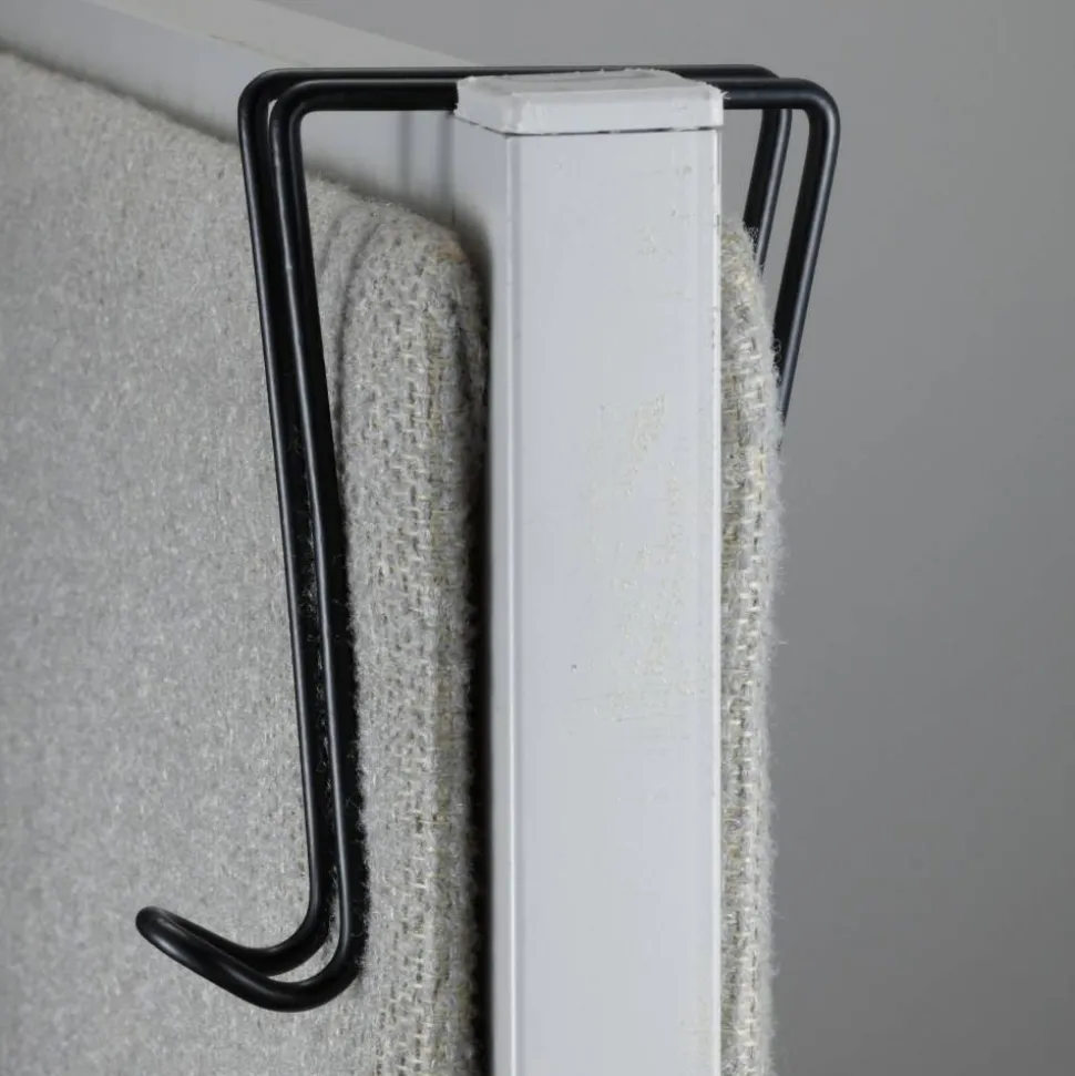 Officemate Wire Cubicle Hook, 1 Sided, Black