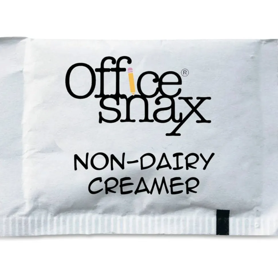 Office Snax Single-Use Non-Dairy Creamer, 0.08 Oz, Carton Of 800