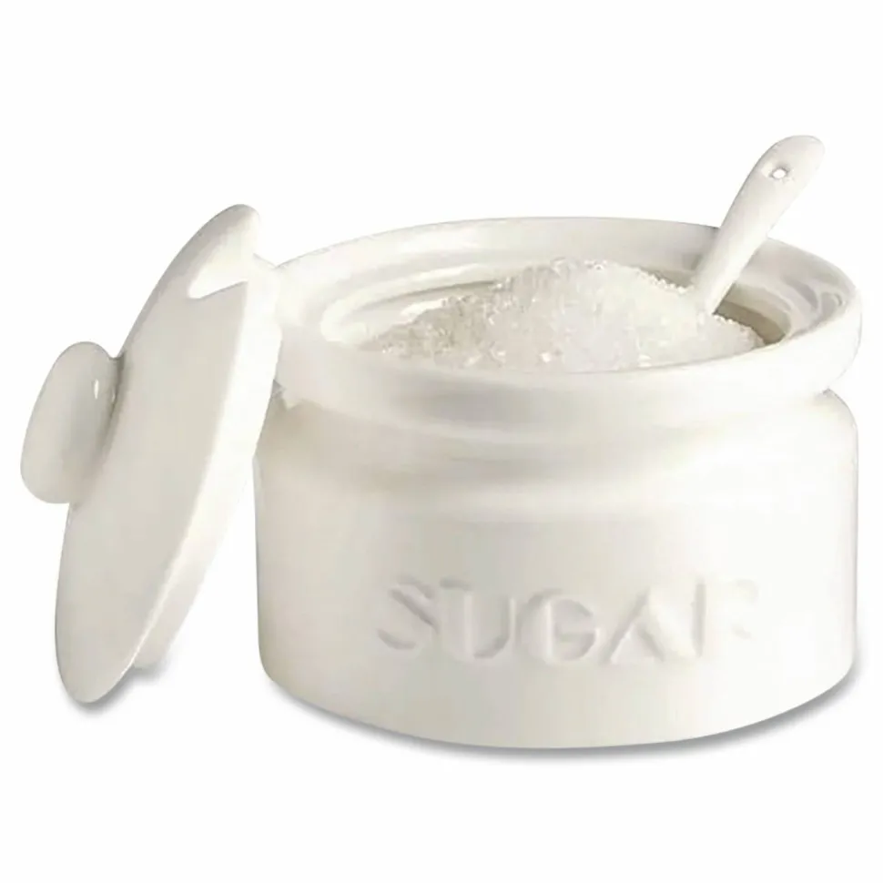 Office Snax Sugar Canister, 20 oz Reclosable Canister, 24/Carton