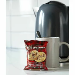 Office Snax Walker's Cookies Chocolate Chip Shortbread Cookies, Box Of 20