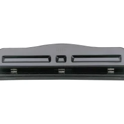OIC Adjustable 3-Hole Punch, Black