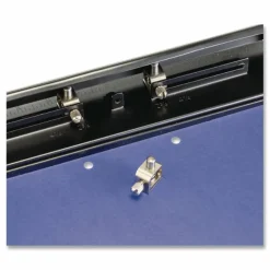 OIC Adjustable 3-Hole Punch, Black