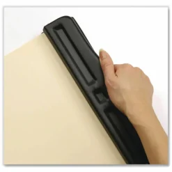 OIC Adjustable 3-Hole Punch, Black
